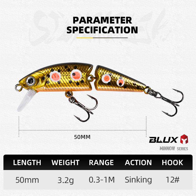 BLUX DR. Minnow Joint 50S Swim – Fishing Lure Spoon Bewertung und Preis