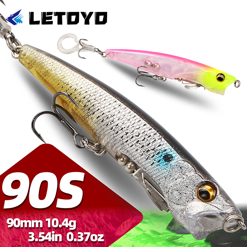 LETOYO 90mm 75mm Pencil Popper – Fishing Lure Popper Bewertung und Preis