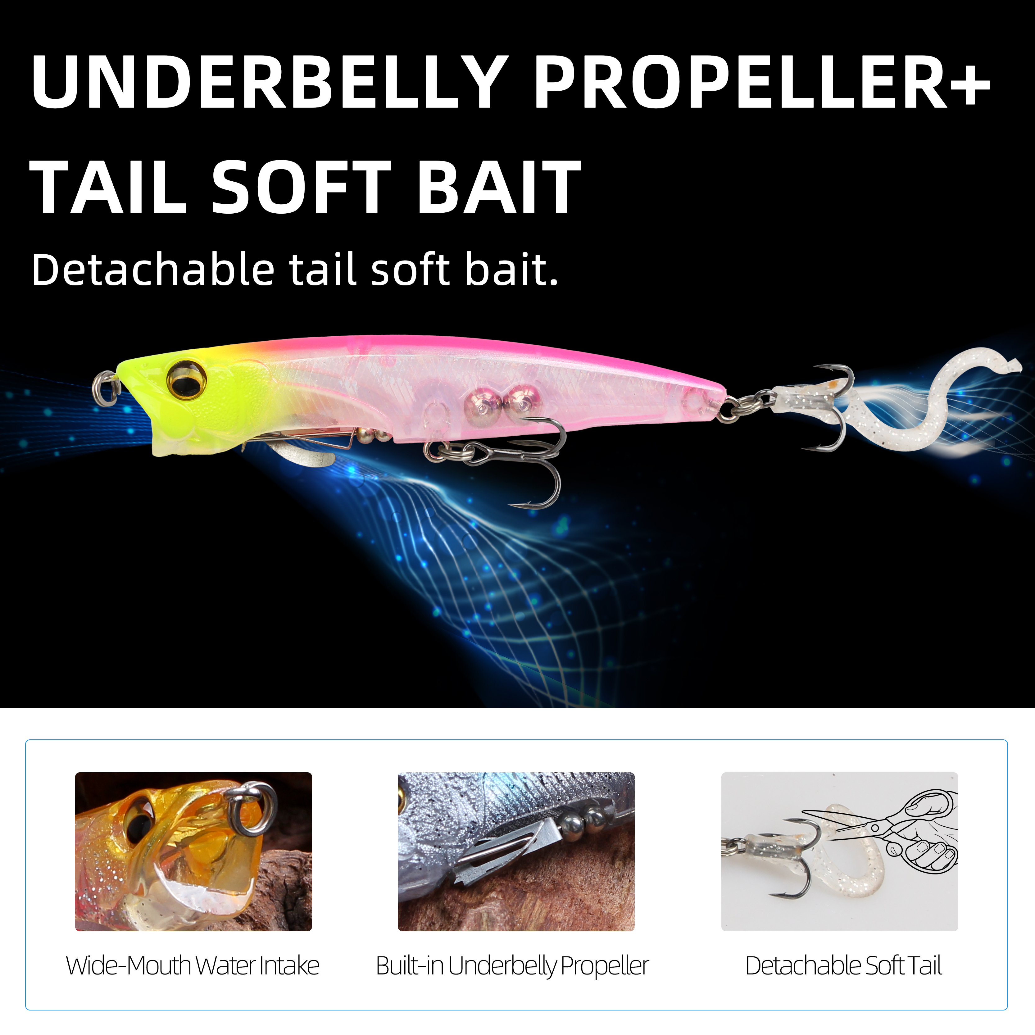 LETOYO 90mm 75mm Pencil Popper – Fishing Lure Popper Bewertung und Preis
