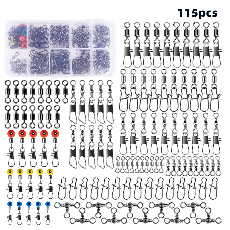 115pcs Fishing Swivel Connecto – Fishing Lure Making Kit Bewertung und Preis