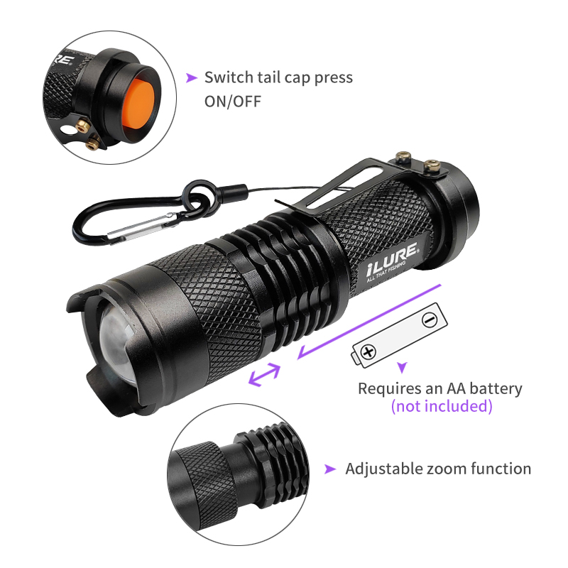Mini UV Flashlight 395nm Ultra – Fishing Lure Making Kit Bewertung und Preis
