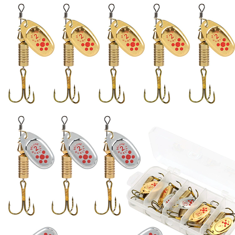 1PCS Metal Plating Spinner Bai – Fishing Lure Spoon Bewertung und Preis