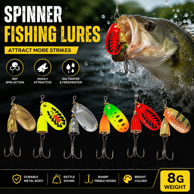 Fishing Spinner Lure 8g Metal  – Fishing Lure Blade Bait Bewertung und Preis