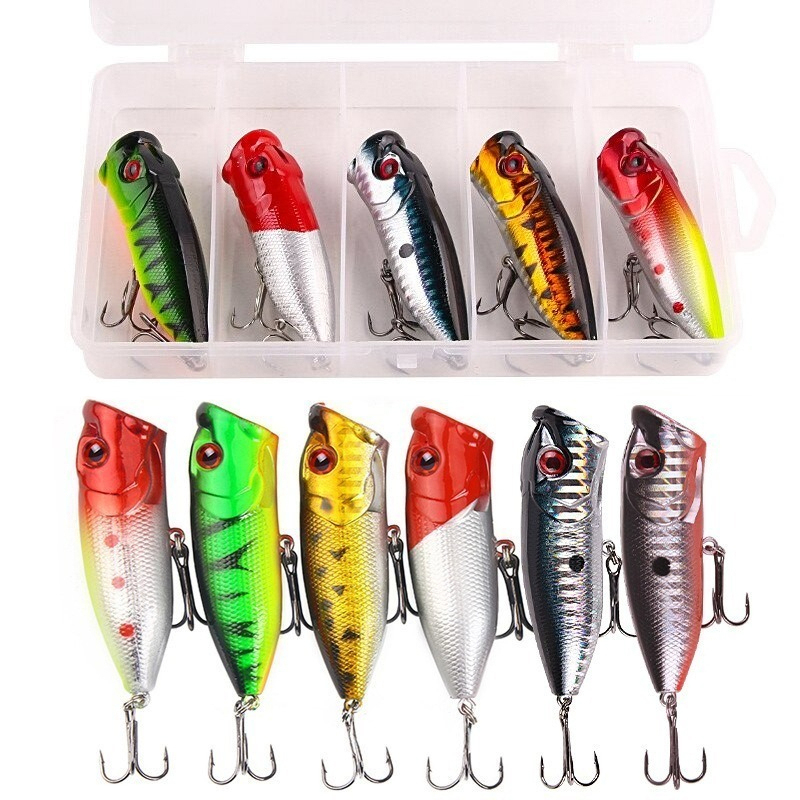 6pcs 6colors（opp bag）/5pcs 5co – Fishing Lure Topwater Bewertung und Preis