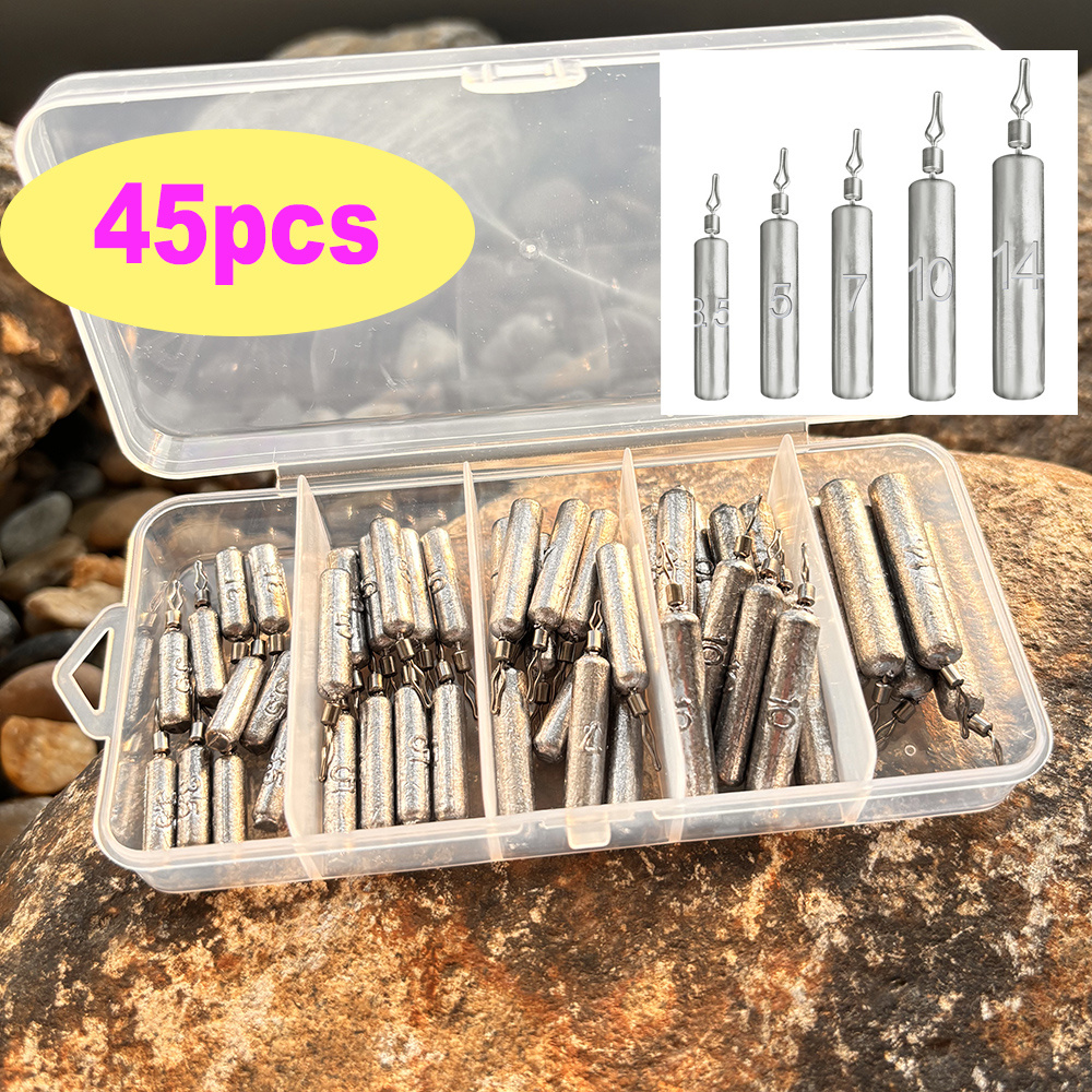 45pcs/box Fishing Weight 3.5g  – Fishing Lure Box Bewertung und Preis