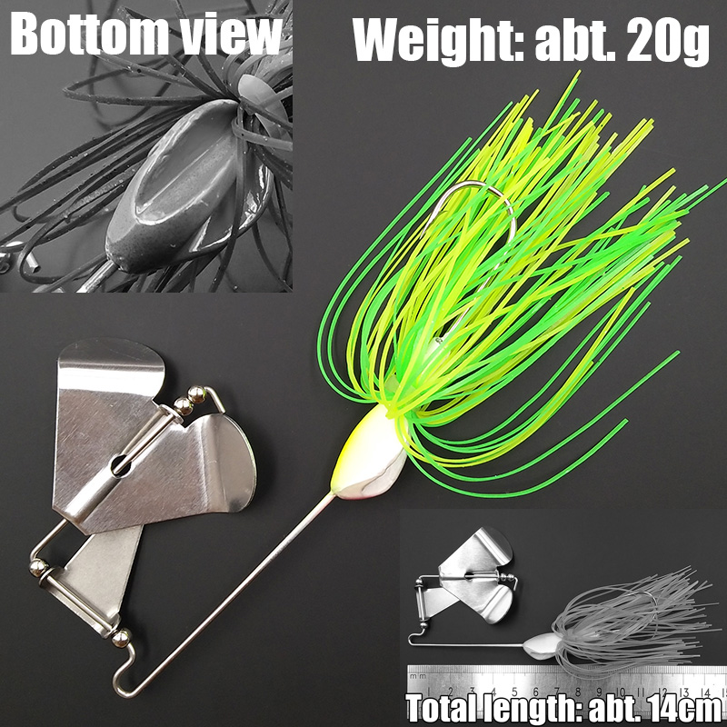 wusanban Lunker Spinner Baits  – Fishing Lure Blade Bait Bewertung und Preis