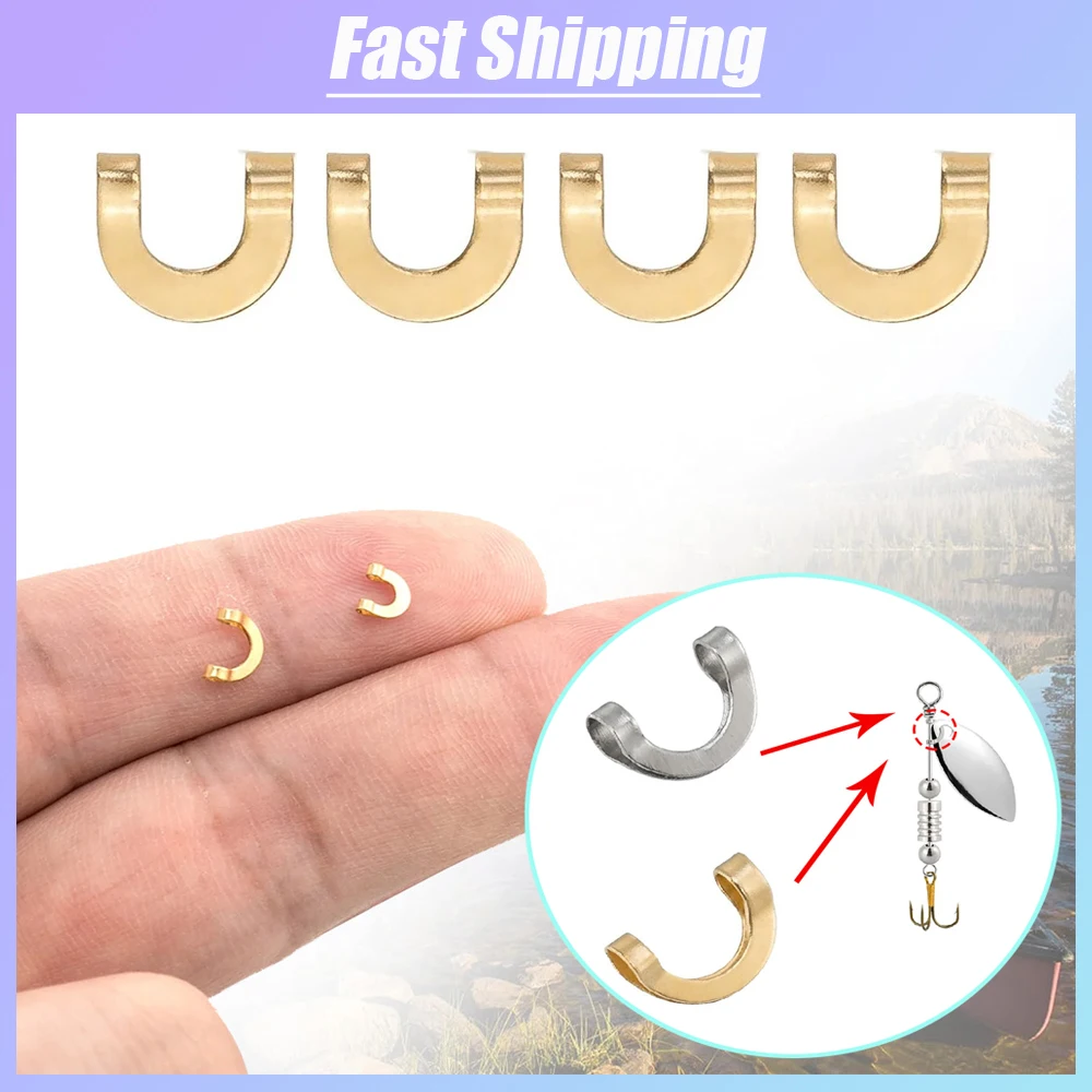 100pcs Fishing U Shaped Fixed  – Fishing Lure Spinnerbait Bewertung und Preis